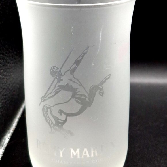 Rémy Martin Fine Champagne Cognac Frosted Glasses Set Of 4 - Picture 2 of 7
